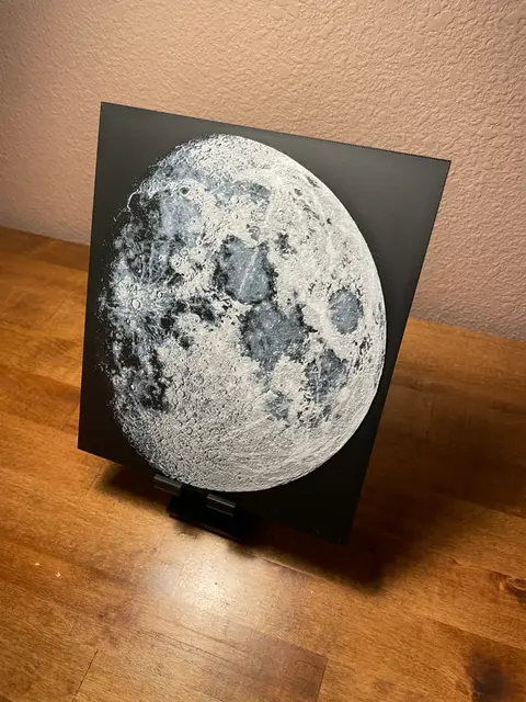 HueForge model: Hueforge - Astronomy - The Moon Up Close by Cloudy Nostalgia