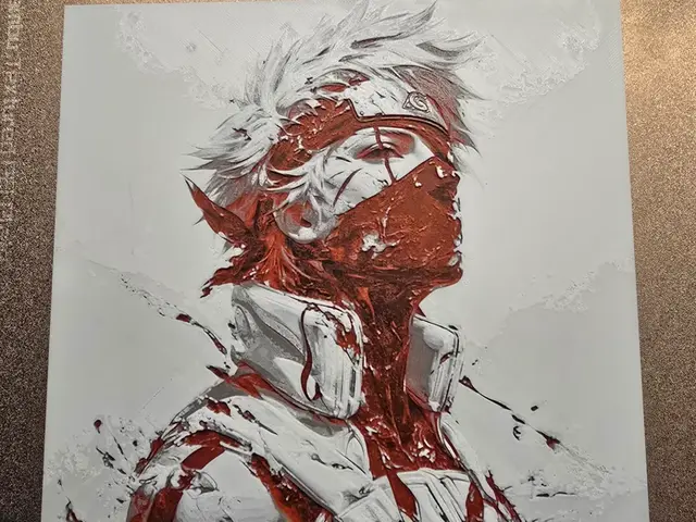 HueForge model: Naruto - Kakashi Hueforge by 3D-Mentiel