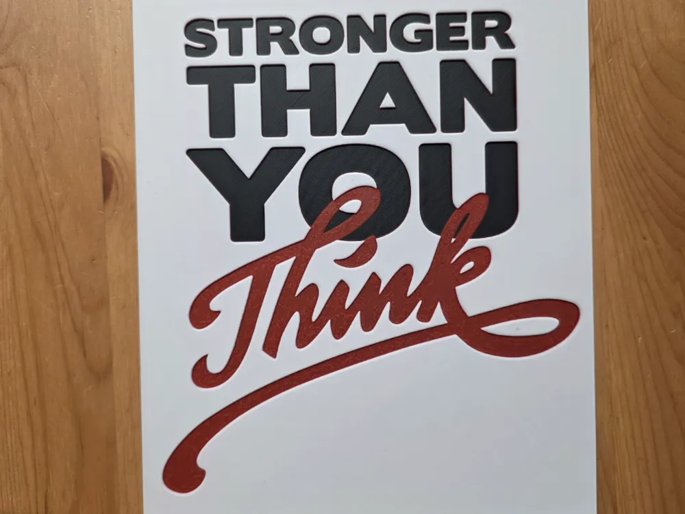 Stronger Than You Think Hueforge by Morganja HueForge model: Stronger Than You Think Hueforge by Morganja
