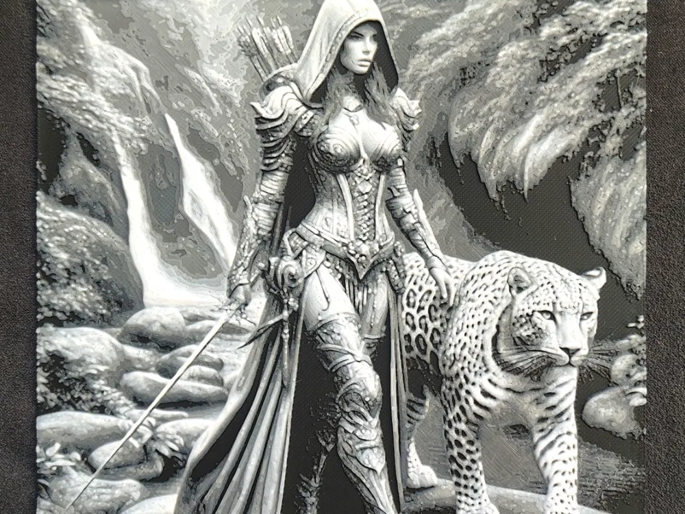 Lady of the Beast HueForge by fD.667 HueForge model: Lady of the Beast HueForge by fD.667
