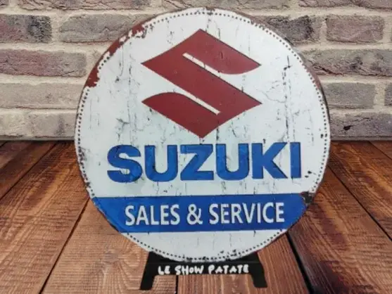 HueForge model: Plaque vintage Suzuki Hueforge by leshowpatate