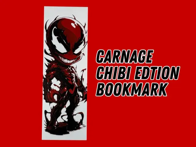 HueForge model: Carnage - Chibi Edition Bookmark by Canadian Gamer