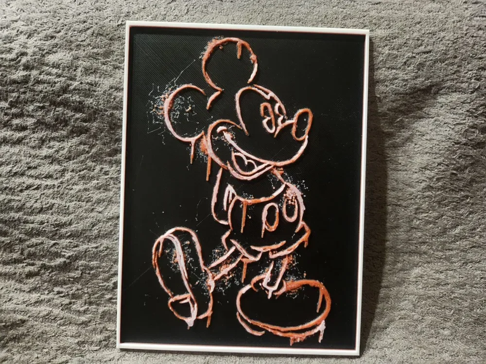 Steamboat Willie - HueForge by keko HueForge model: Steamboat Willie - HueForge by keko