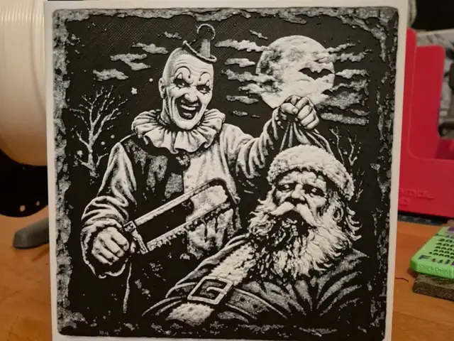 HueForge model: terrifier santa hueforge by Buntsta