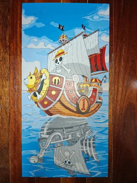 HueForge model: Thousand Sunny & Going Merry by TheHueforgeLady