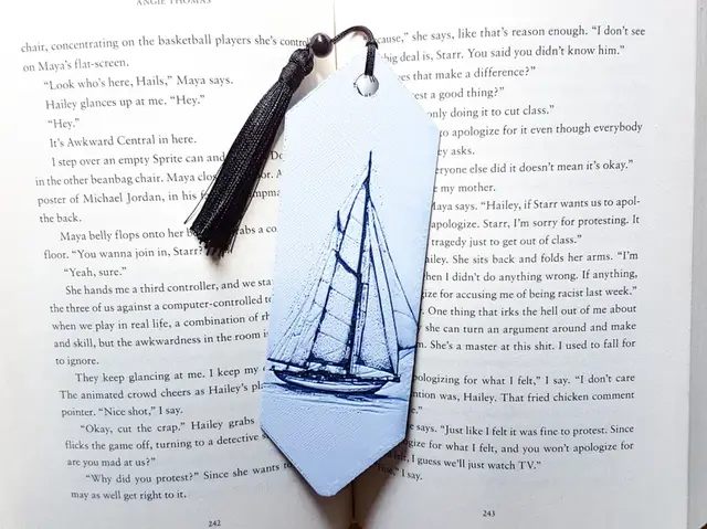 HueForge model: Bookmark, Sailboat by Dame Jo