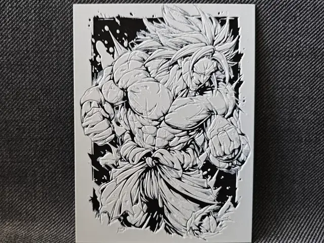 HueForge model: Hueforge Broly DBZ by Litolunar