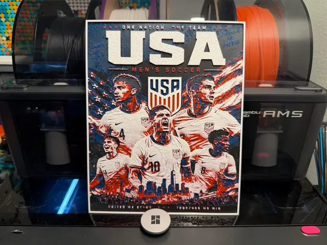 HueForge model: Team USA Soccer World Cup HueForge by liv_3d