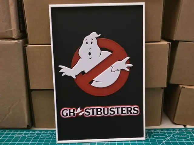 HueForge model: Ghostbusters Movie Poster - Hueforge Art by Lumpy3D
