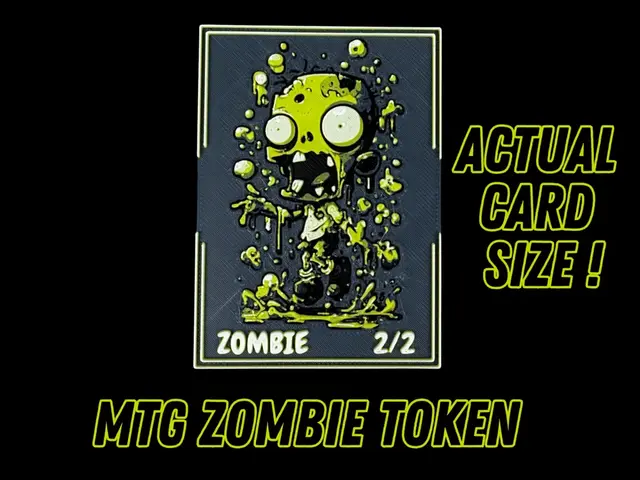 HueForge model: Zombie Token - Magic the Gathering by Canadian Gamer