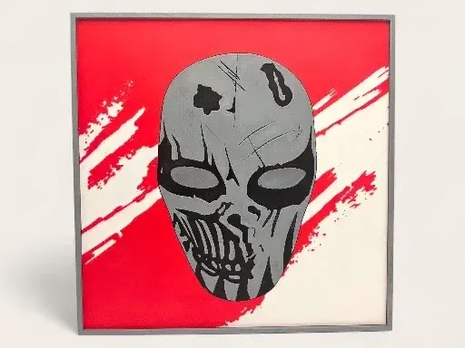 HueForge model: Devil's Night Gray Mask 200x200 Hueforge by MythicHue's