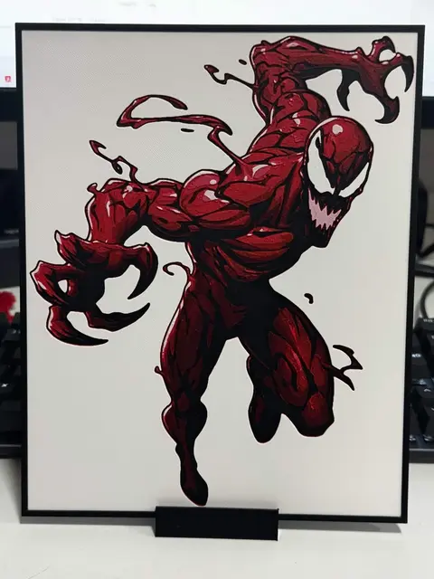 HueForge model: Carnage Leap by Strata Prints