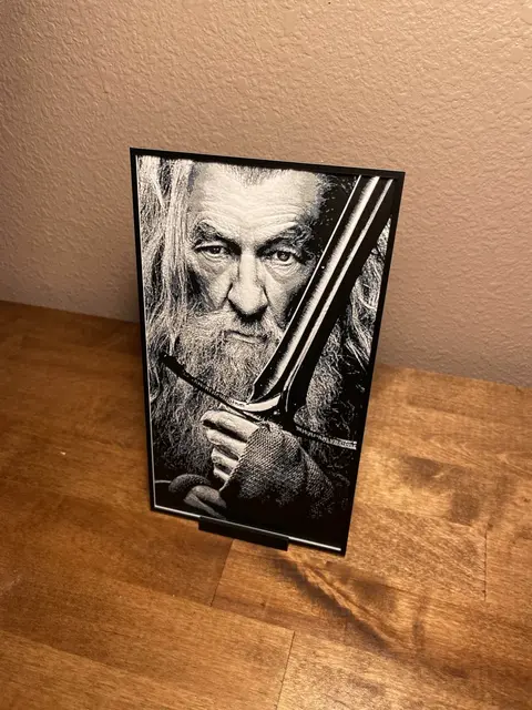HueForge model: Gandalf Black and White by Cloudy Nostalgia