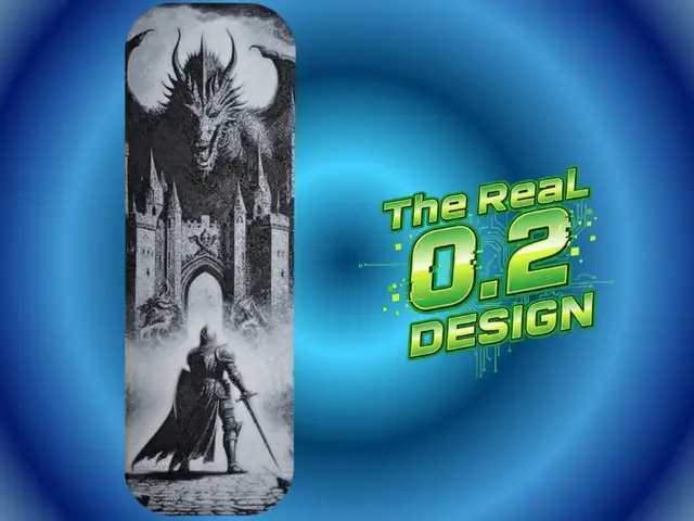 HueForge model: Knight and Dragon Bookmark 0.2 and 0.4 by Atrus Design