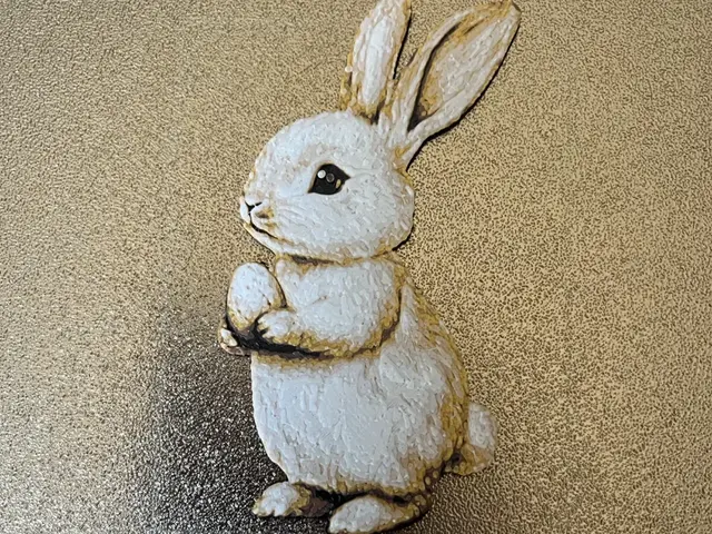 HueForge model: bunny cake topper by Morganja