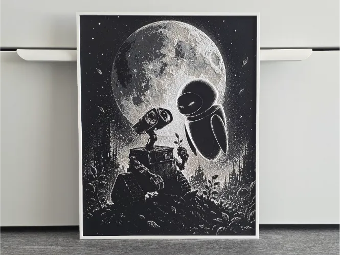 Disney Wall-E Hueforge by RIVY3Dprint HueForge model: Disney Wall-E Hueforge by RIVY3Dprint