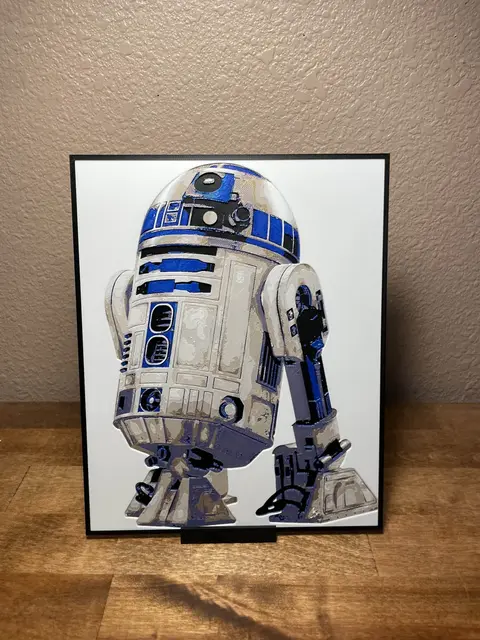 HueForge model: R2D2 by Cloudy Nostalgia
