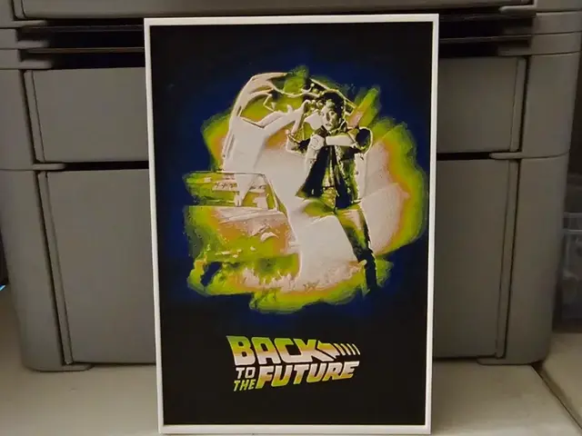HueForge model: Back to the Future Movie Poster - Hueforge Art by Lumpy3D