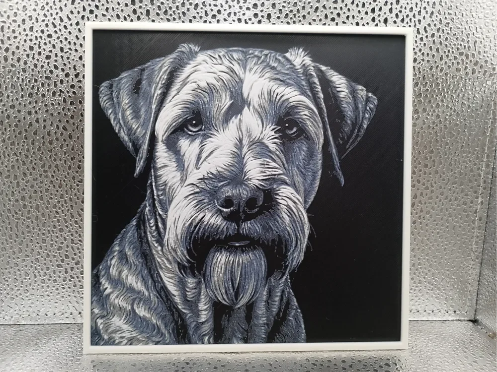 Soft Coated Wheaten Terrier – Hueforge by Borishotch Industries HueForge model: Soft Coated Wheaten Terrier – Hueforge by Borishotch Industries