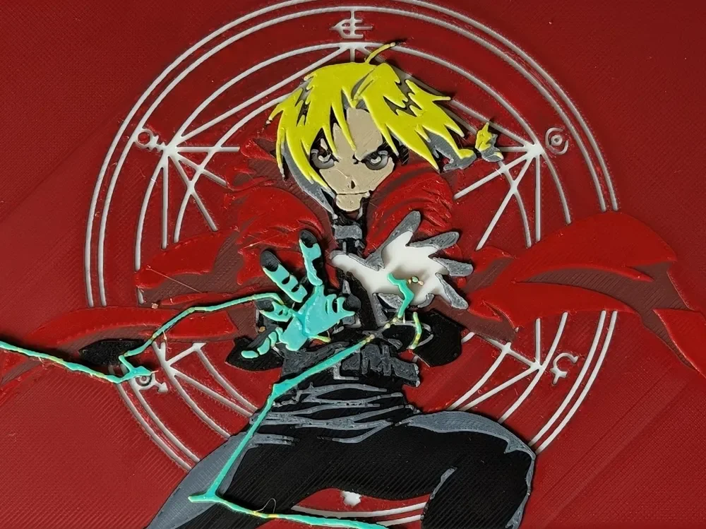 Full Metal Alchemist Edward Elric by S0und_Lab HueForge model: Full Metal Alchemist Edward Elric by S0und_Lab
