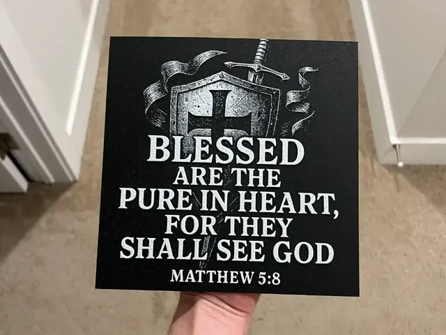HueForge model: Matthew 5:8 Hueforge Art by RP47 Designs
