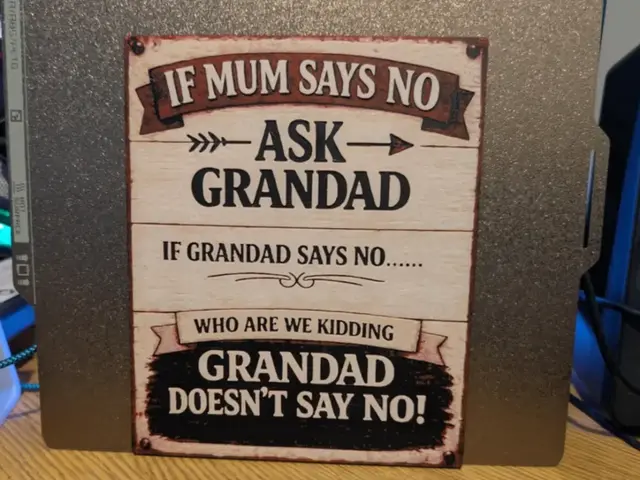 HueForge model: Ask Grandad - Funny hueforge by 3dGlow