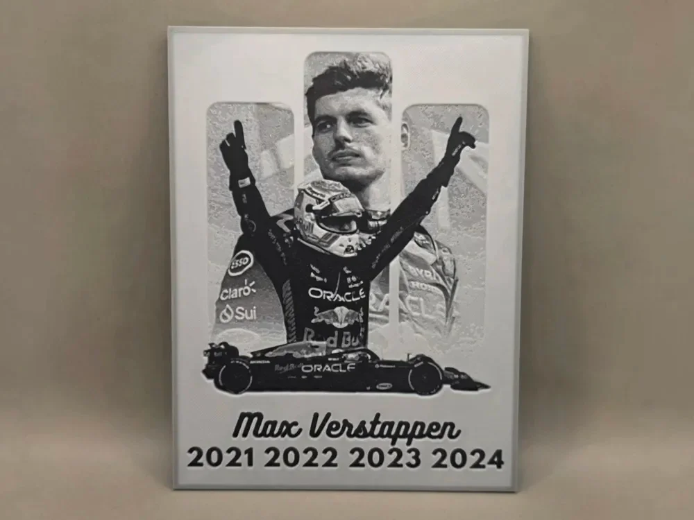 Max Verstappen - HueForge by keko HueForge model: Max Verstappen - HueForge by keko