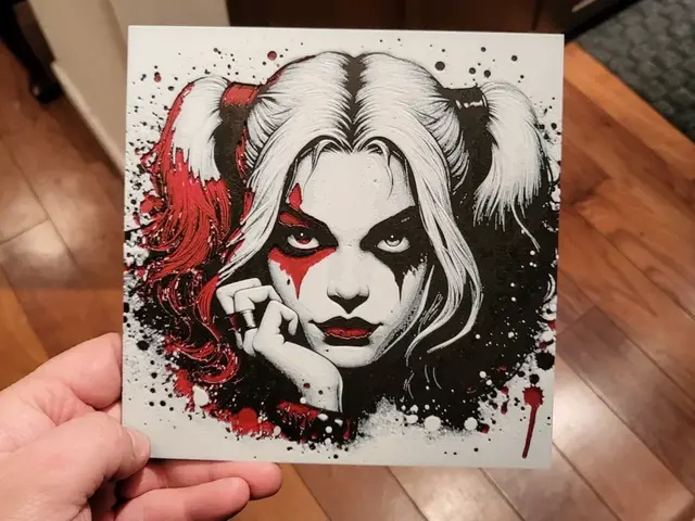 HueForge model: Graffiti Harley Quinn Hueforge by 3Ree Printing
