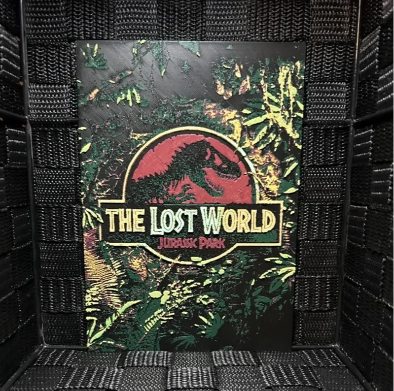 Hueforge Movie Poster - The Lost World - by JoDau HueForge model: Hueforge Movie Poster - The Lost World - by JoDau