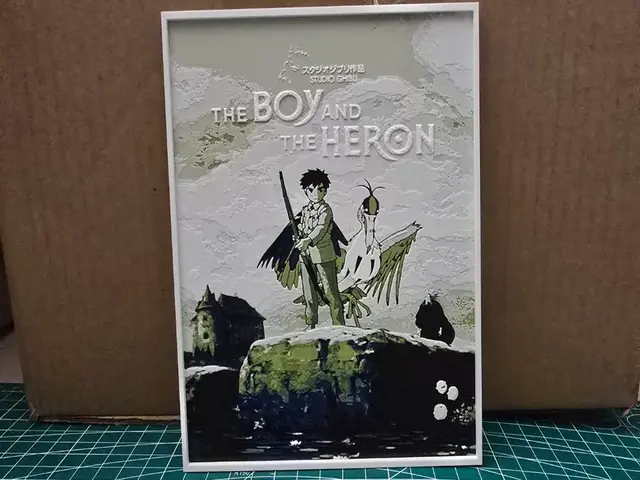 HueForge model: The Boy and the Heron Movie Poster - Hueforge Art by Lumpy3D