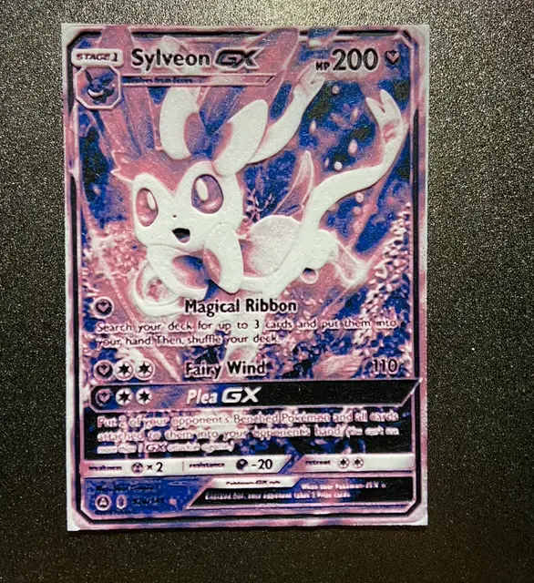 HueForge model: Sylveon GX 200 HP Pokemon Card by Morganja
