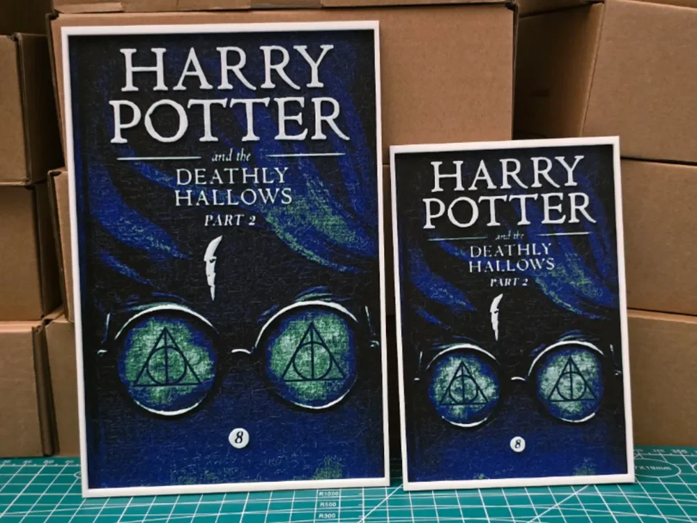 Harry Potter and the Deathly Hallows Part 2 Poster by Lumpy3D HueForge model: Harry Potter and the Deathly Hallows Part 2 Poster by Lumpy3D