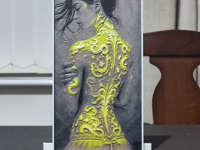 HueForge model: Neon Tattoo - HueForge 4 Color by BoDad