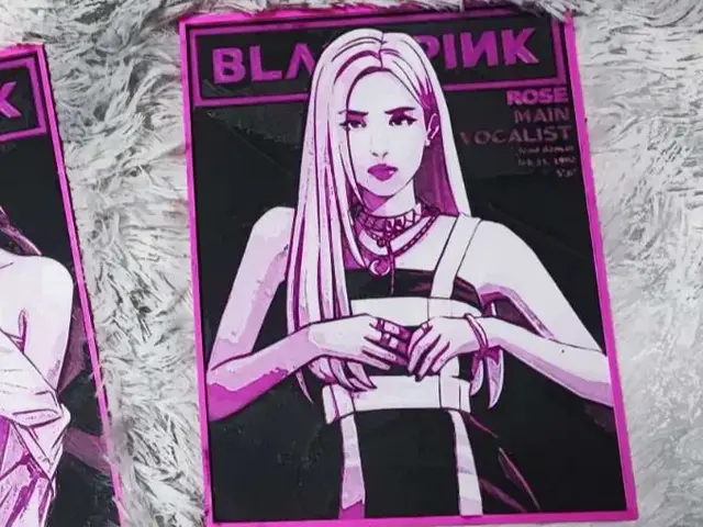 HueForge model: Rose Blackpink by Garuda3D