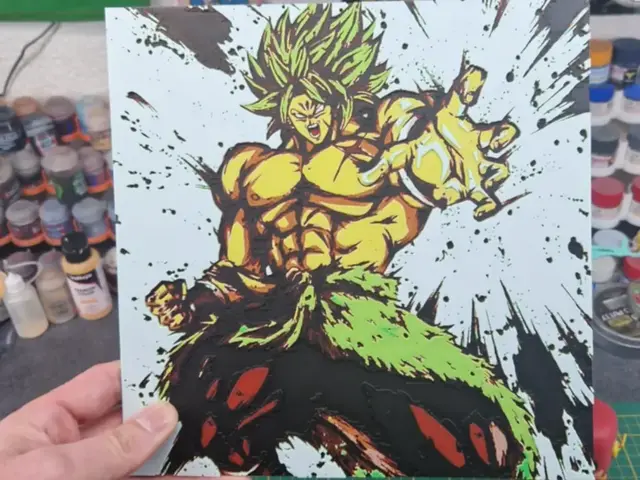 HueForge model: Dragon Ball Super  - Broly Hueforge by Dakiren
