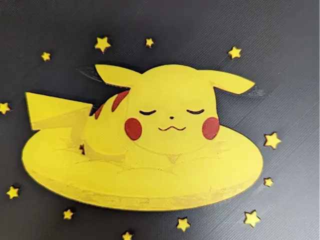 HueForge model: hueforge pikachu v8 by ZombiePaint3D