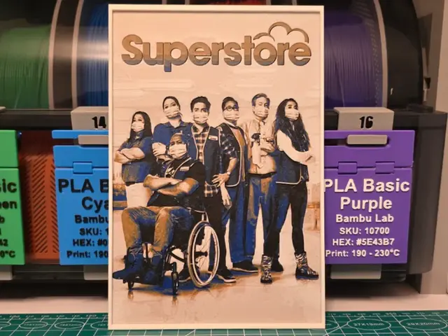 HueForge model: Superstore Poster - Hueforge Art by Lumpy3D