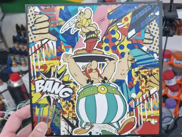 HueForge model: Asterix & Obelix Hueforge Street Art by Dakiren