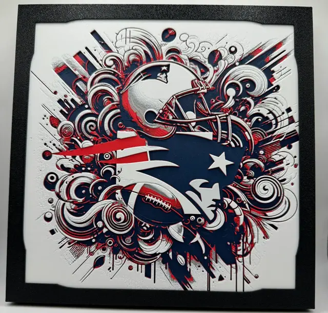 HueForge model: New England Patriots - NFL Hueforge by Canadian Gamer