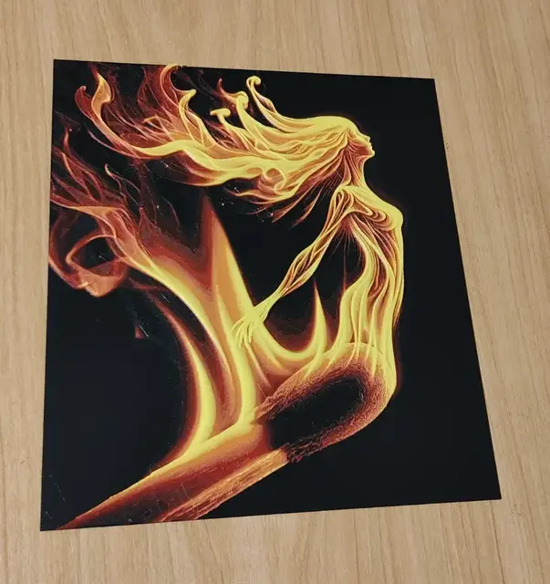 HueForge model: Lady Fire HueForge by enricoRE
