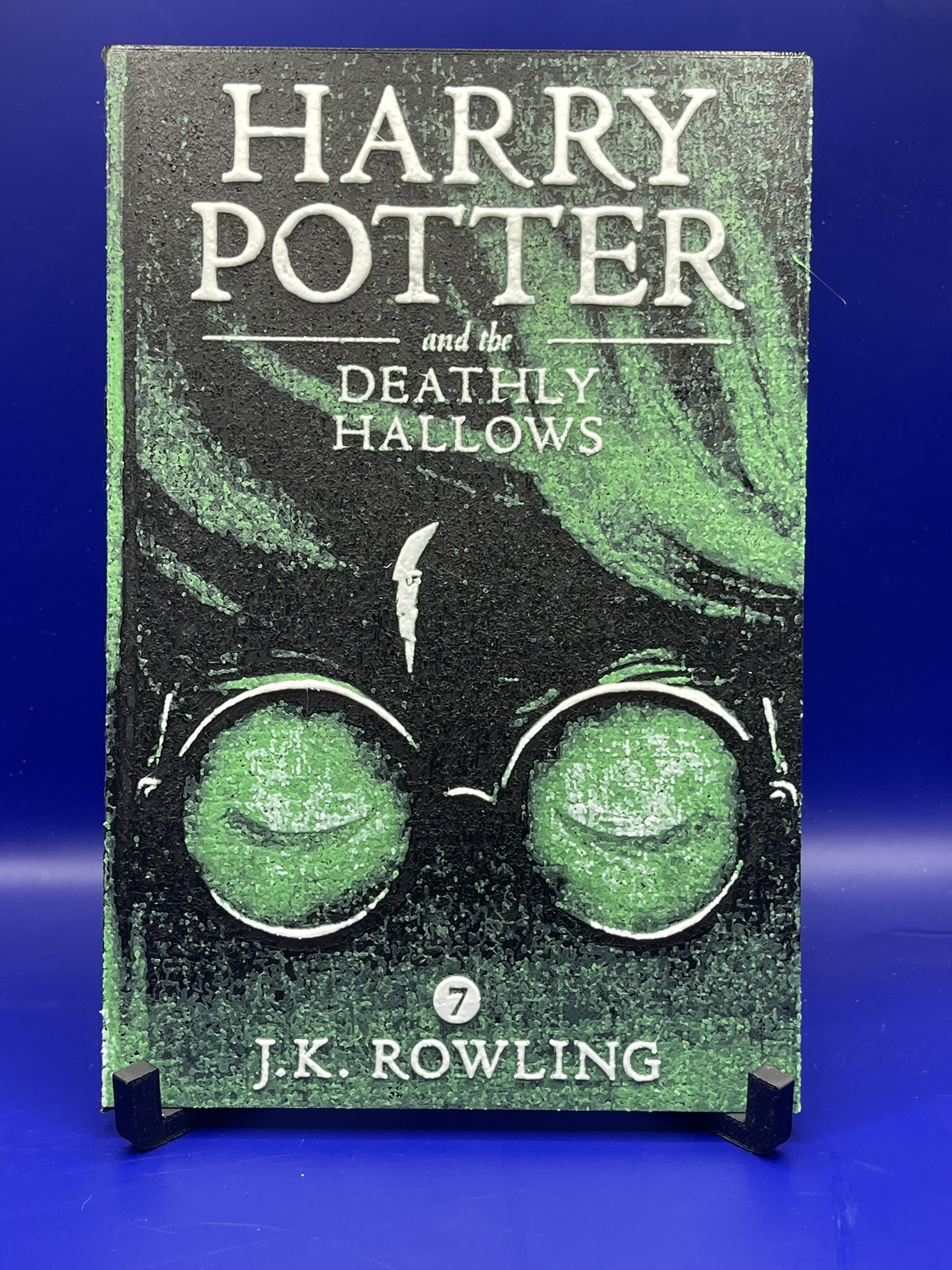 Harry Potter and the Deathly Hallows HueForge Book Cover Fan Art by DeepDive3D HueForge model: Harry Potter and the Deathly Hallows HueForge Book Cover Fan Art by DeepDive3D