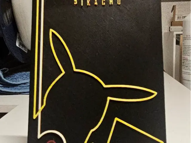HueForge model: Pokemon Pikachu lines by Mano's 3d_Art