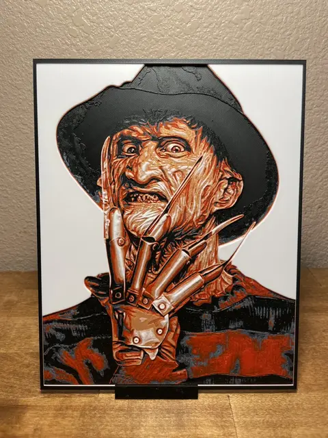 HueForge model: Freddy Krueger by Cloudy Nostalgia