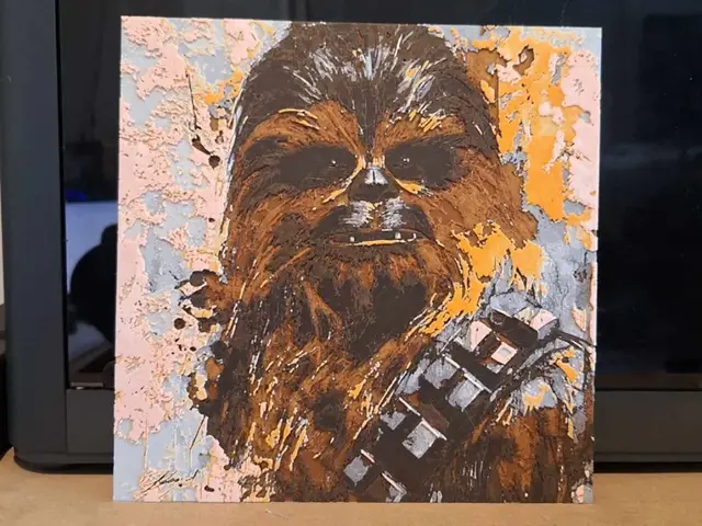 HueForge model: Star wars Chewbacca hueforge by 3dGlow