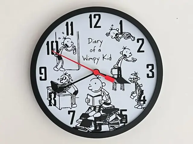 HueForge model: Customizable Clock - Diary of a Wimpy Kid by 3djd