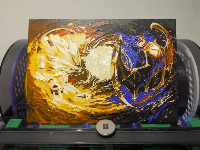 HueForge model: Pokemon TCG Pocket: Solgaleo & Lunala FA Hueforge by Razel