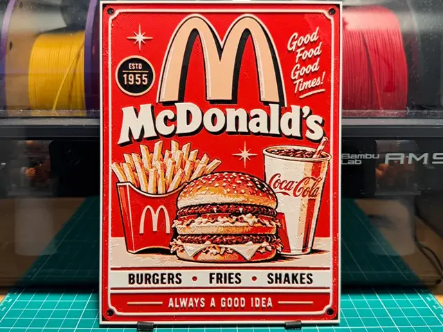 Vintage McDs Poster