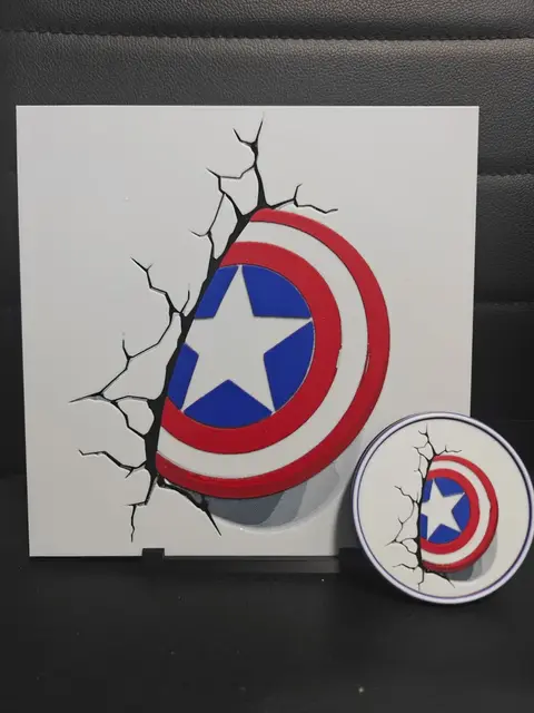 Captain America Shield Broken Wall set
