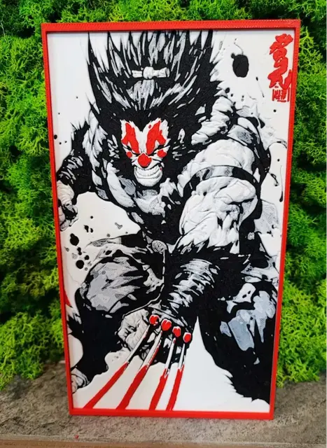 HueForge model: Wolverine Samurai by Garuda3D
