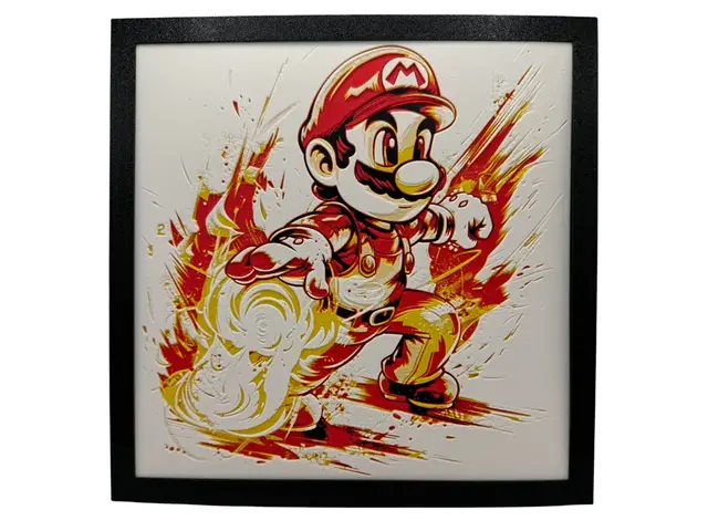 HueForge model: Super Mario - Fire Powers by Canadian Gamer